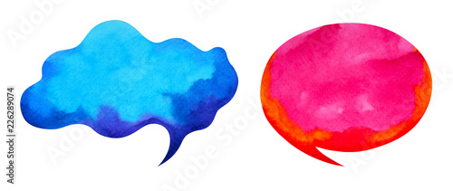 bubble free speaking watercolor painting illustration design hand drawn