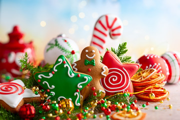 Christmas gingerbread cookies