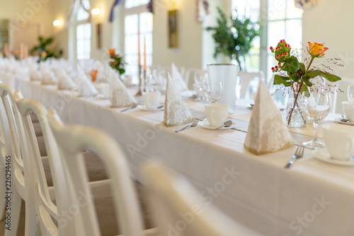 Tischdekoration für Hochzeit © js-photo