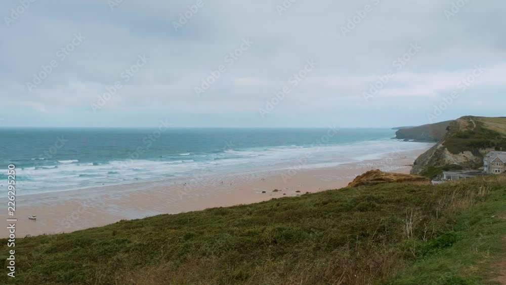 Cornwall England - view over the amazing landcape at the coastline Cornwall England - view over the amazing landcape at the coastline