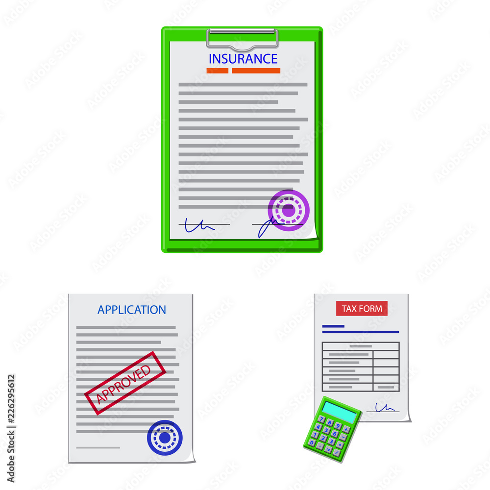 Vector design of form and document icon. Set of form and mark vector icon for stock. Vector design of form and document icon. Set of form and mark vector icon for stock.