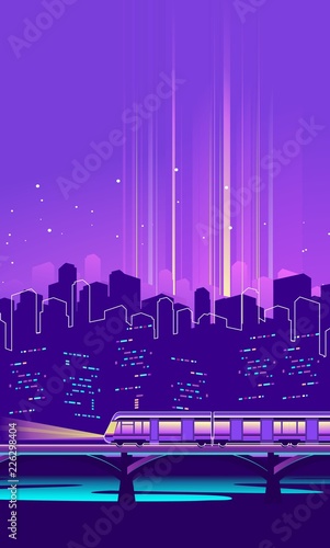 neon metropolis vector