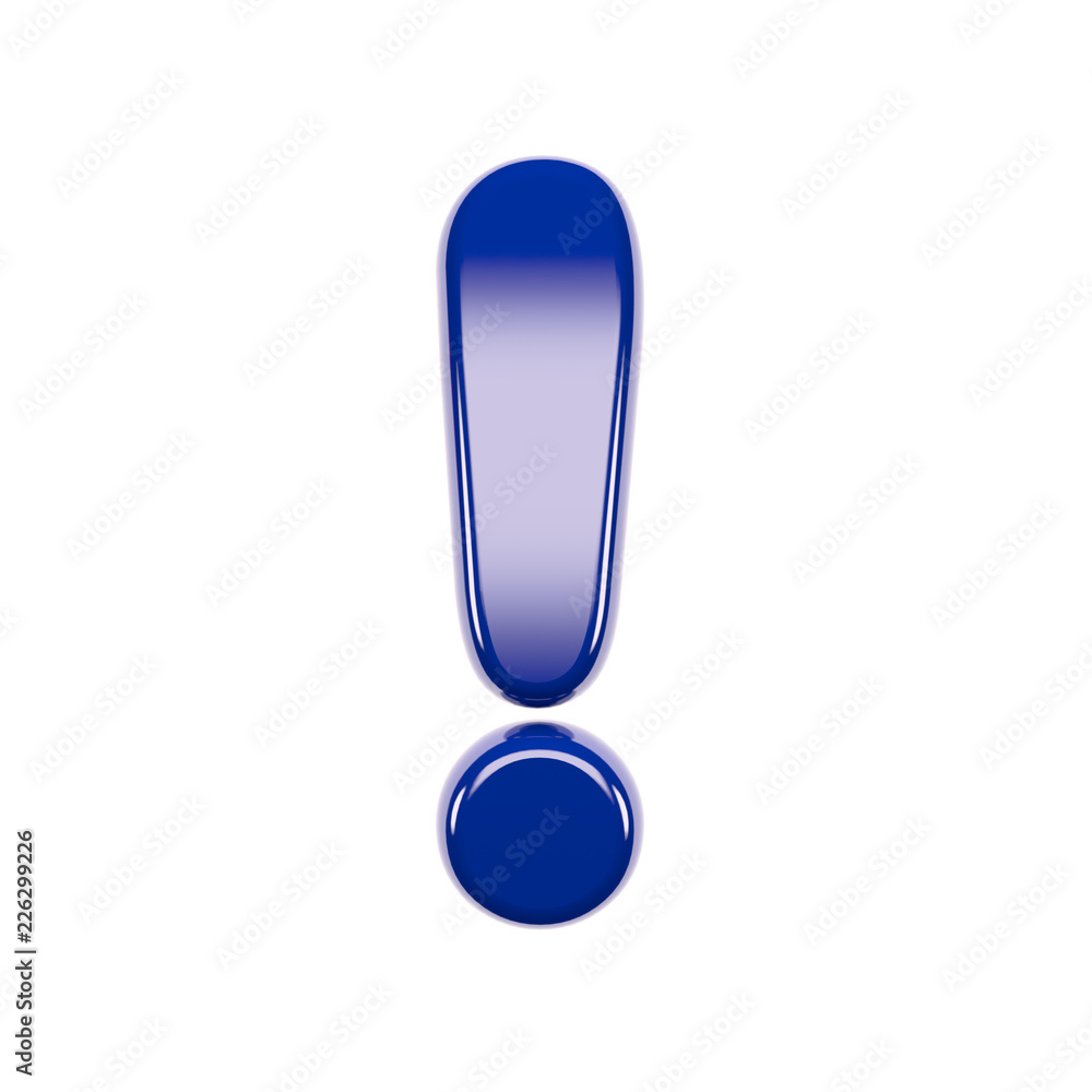 French flag exclamation point - 3d France symbol - France, Paris or patriotism concept French flag exclamation point - 3d France symbol - France, Paris or patriotism concept