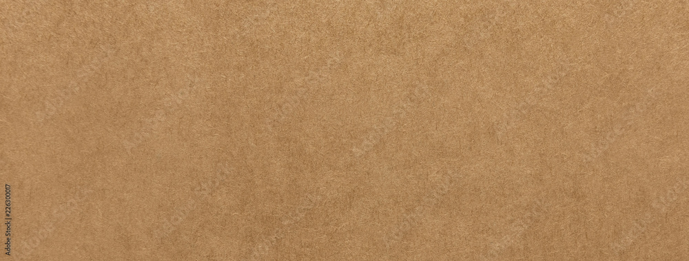 Light brown kraft paper texture banner background Stock Photo
