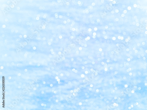 Abstract snow background with bokeh