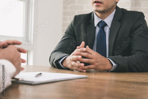 Photography Businessman making an agreement with client