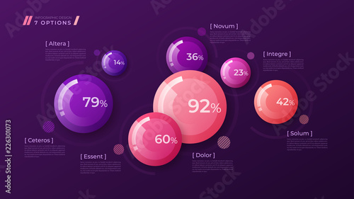 Vector colorful template for creating infographics, presentation