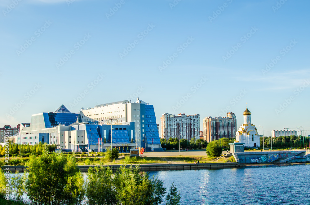 views of the city of Surgut in Russia