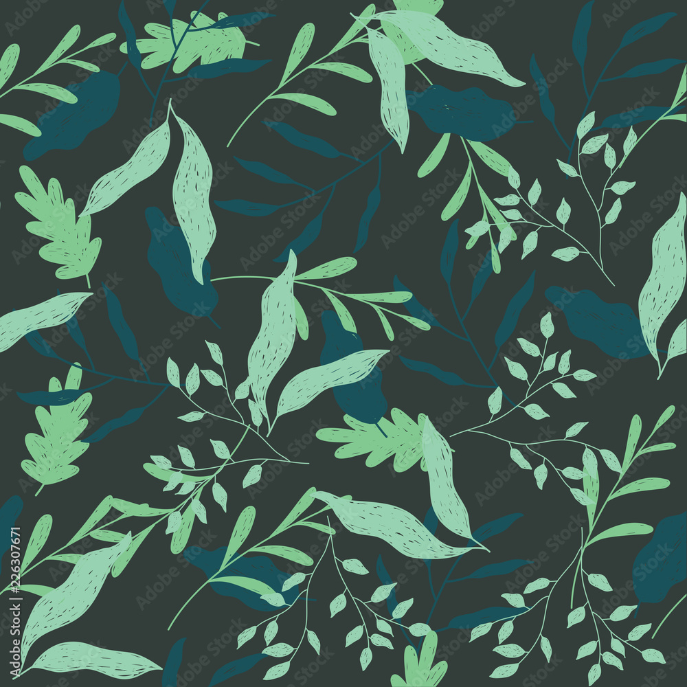 seamless pattern with leaves seamless pattern with leaves