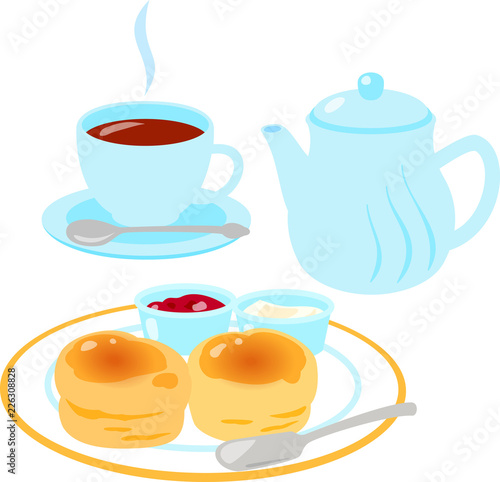 スコーンと紅茶