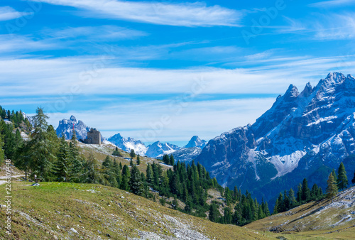 Tableau sur toile Dolomites Valley