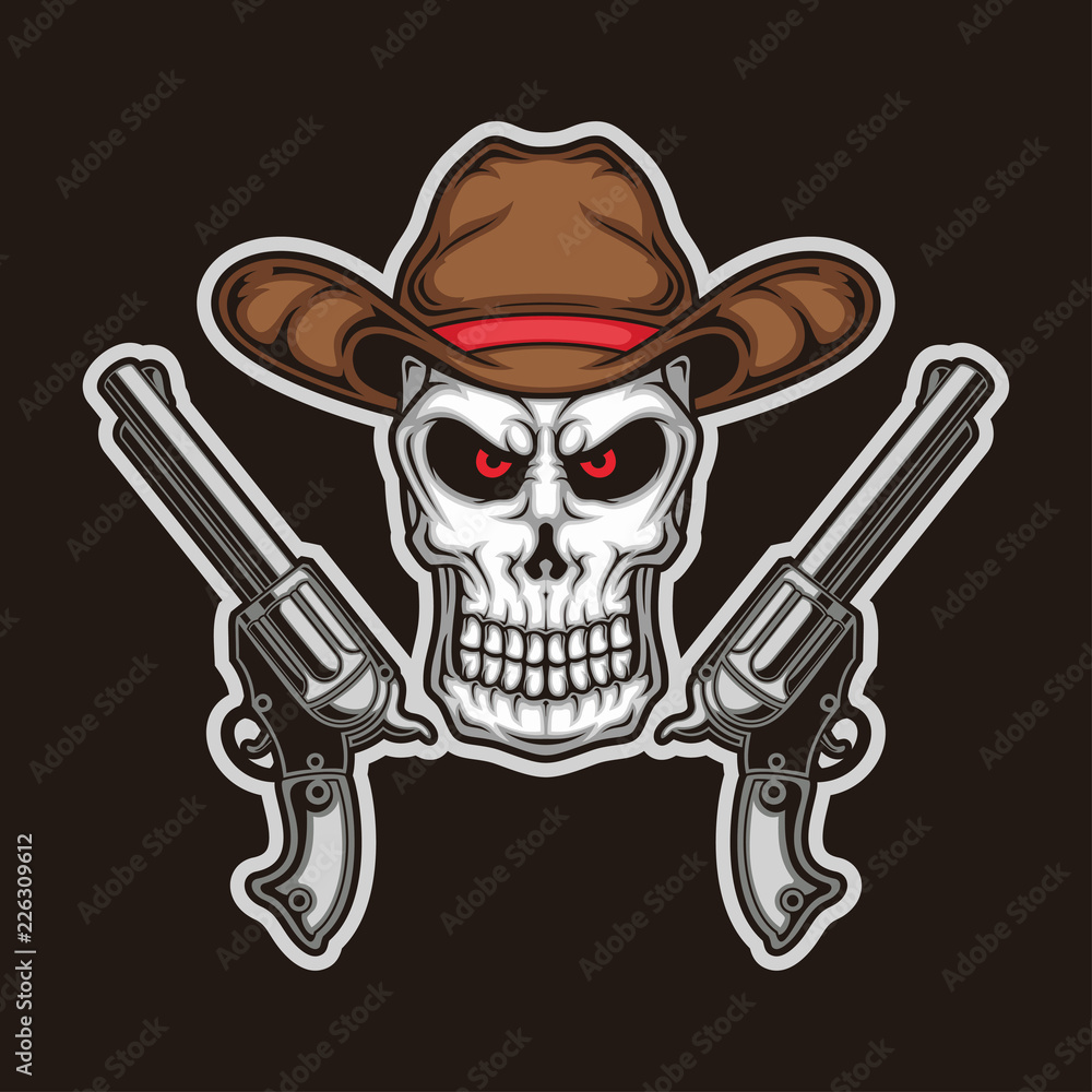 cowboy skull design