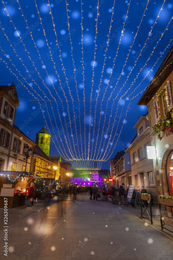 Magie de Noël en Alsace et dans les rues de Rosheim