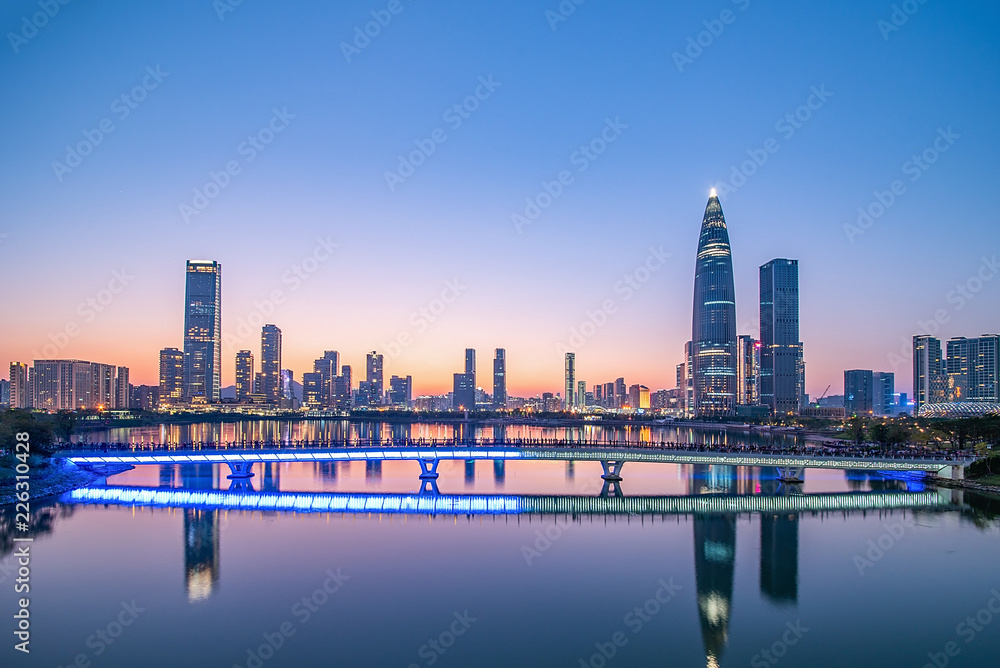 Obraz premium Shenzhen Talent Park Night Scene