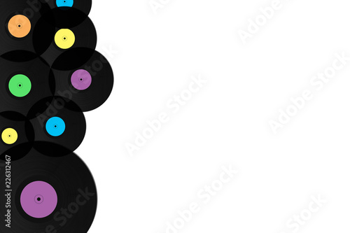 Gramophone vinyl records background