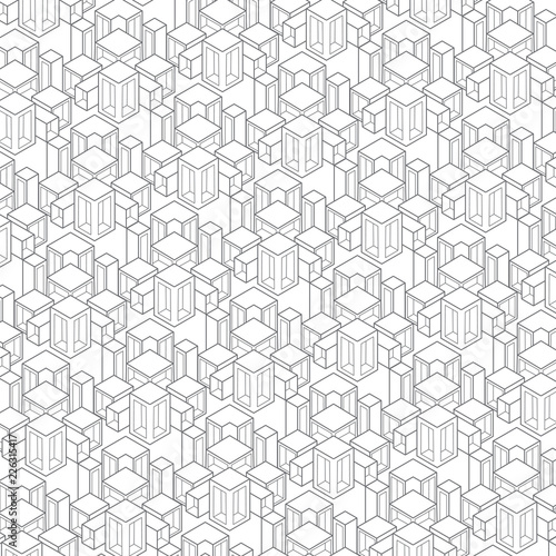 Geometric 3D Pattern .Abstract Geometric Graphic Design.