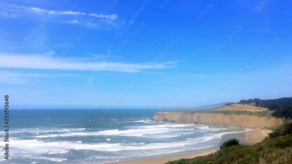 The Pacific Ocean from Highway One, at the Big Sur area, in California, United States. The Pacific Ocean from Highway One, at the Big Sur area, in California, United States.