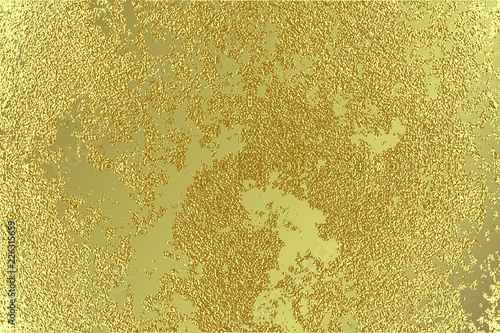 Vintage gold pattern. Abstract golden metal background. Vector illustration. Glitter Patina scratch distress element. Foil texture. Luxury pattern. Bright sketch surface. Gold grunge texture
