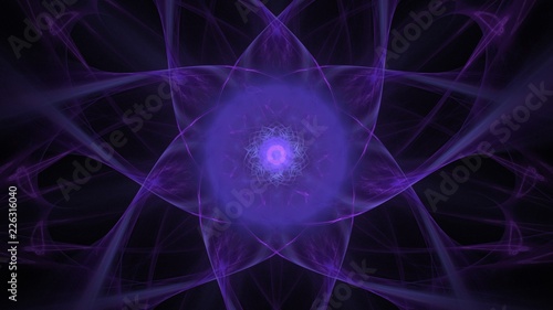 Sternfoermiger Hintergrund - Violettblau auf Schwarz