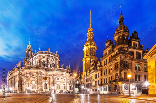 Old Town architecture in Dresden, Germany