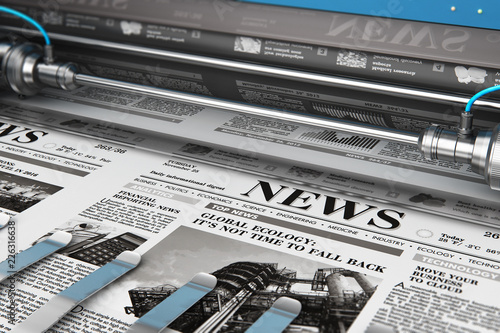 Fotografía Printing newspapers in typography