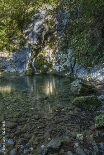Montenars, Tulin waterfall. Orvenco stream