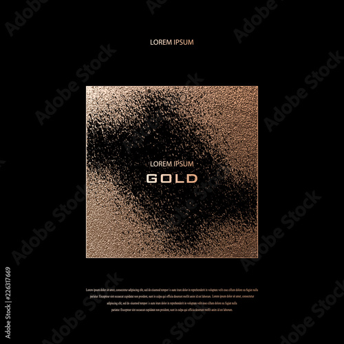 Modern and stylish minimal design. Copper glossy background. Metallic texture. Bronze metal. Rose quartz pattern. Luxury sparkling background for holiday designs birthday, wedding, invitation card