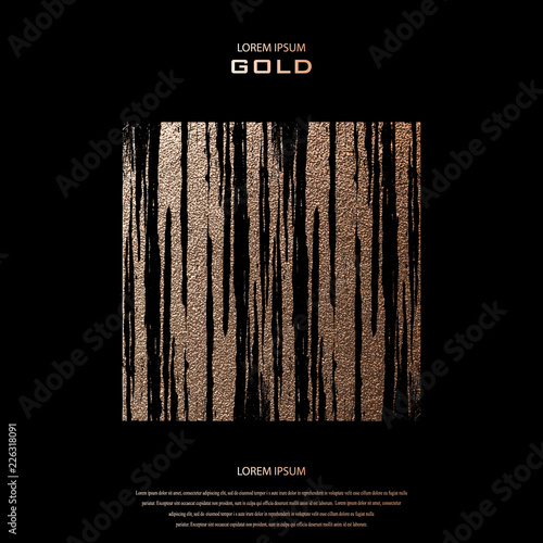Blush gold. Abstract golden...