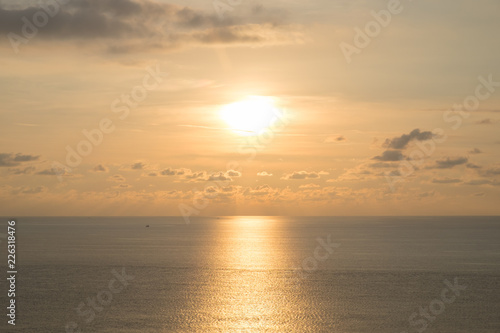 Sunset on the sea. © Wuttisit
