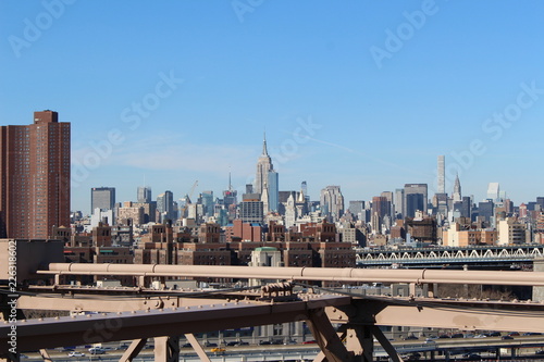 New York - Blick von der Brooklyn Bridge nach Manhattan