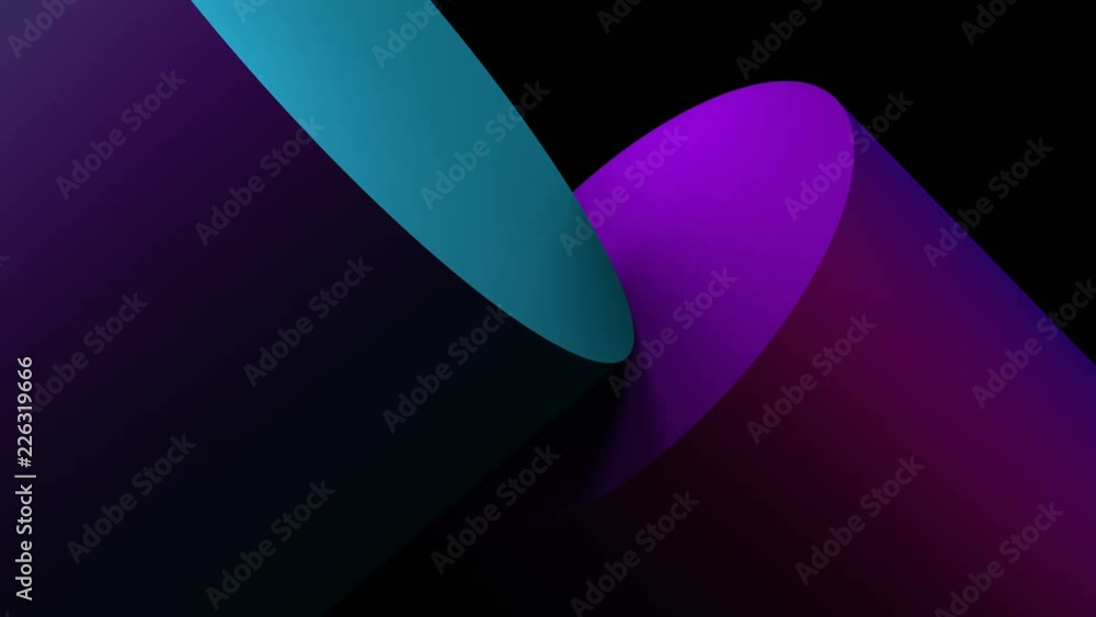 Abstract 3d rendering of geometric shapes. Modern background, looped animation. Seamless motion design. 4k UHD