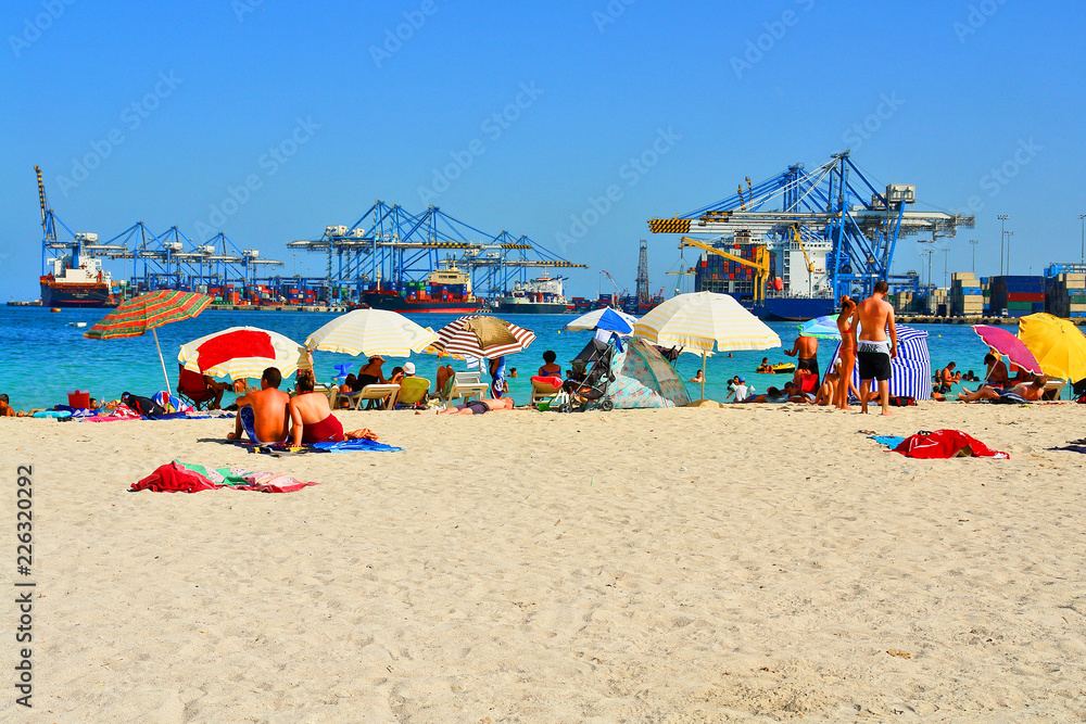 Birżebbuġa - sandy beach, Pretty Bay close to Malta Freeport. Birżebbuġa - sandy beach, Pretty Bay close to Malta Freeport.