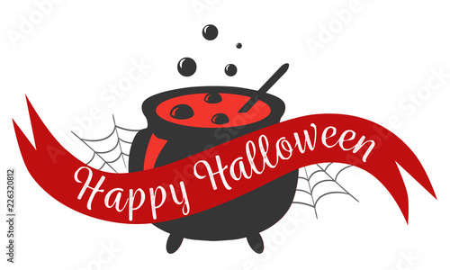Happy Halloween logo sign