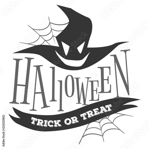 Halloween Trick or Treat logo sign