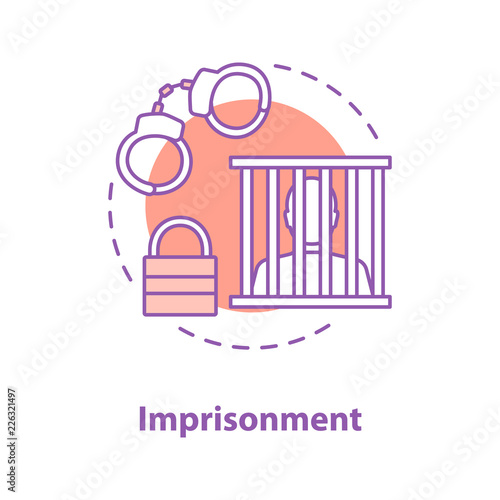 Imprisonment concept icon