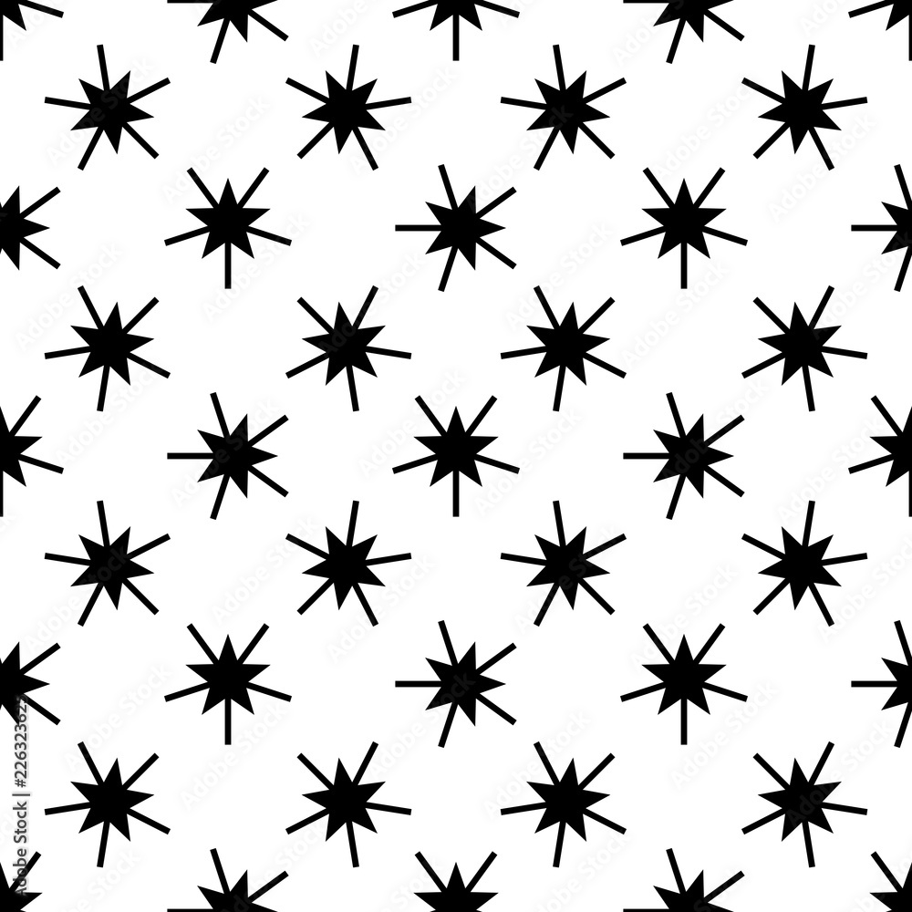 Christmas seamless background with stars, vector illustration Christmas seamless background with stars, vector illustration