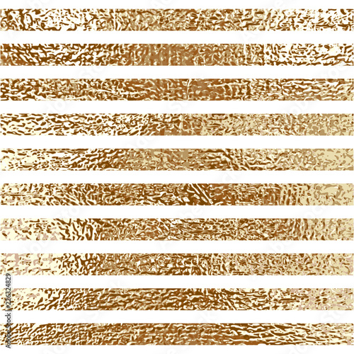 Blush gold pattern. Abstract golden quartz background. Vector illustration. Copper foil diagonal line Bronze glitter stripes Geometric pattern. Stylish texture Abstract minimal backdrop Patina effect.