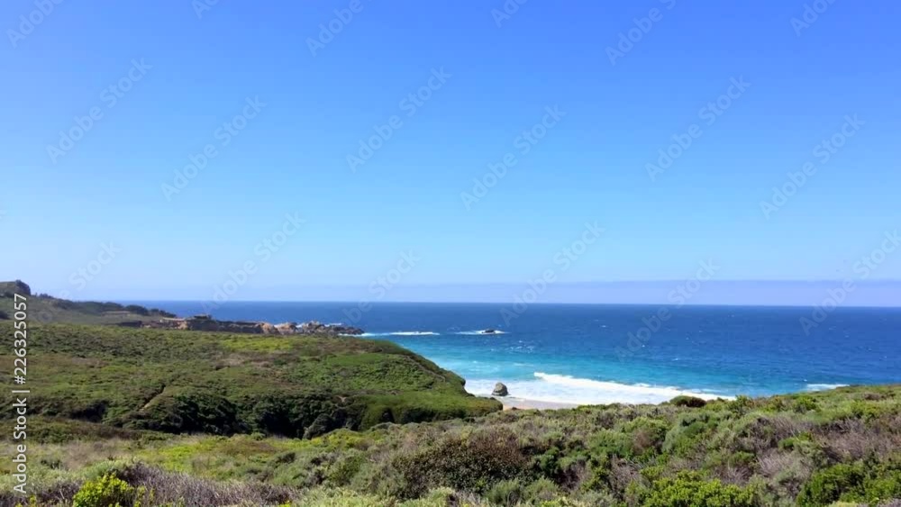 The Pacific Ocean from Highway One, at the Big Sur area, in California, United States. The Pacific Ocean from Highway One, at the Big Sur area, in California, United States.