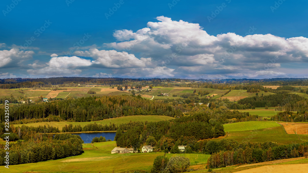 Plakat Suwalski Park Krajobrazowy -widok z Cisowej Góry
