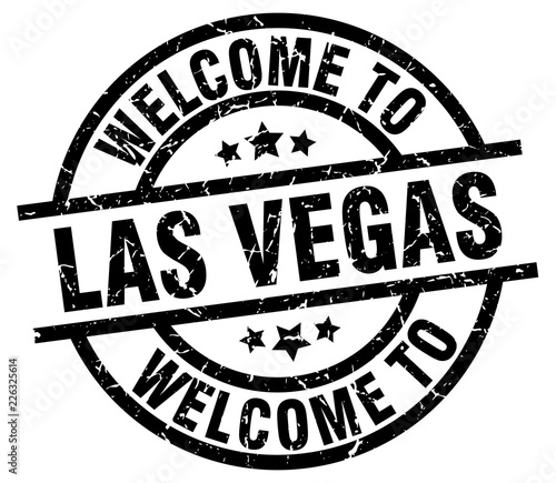 welcome to Las Vegas black stamp