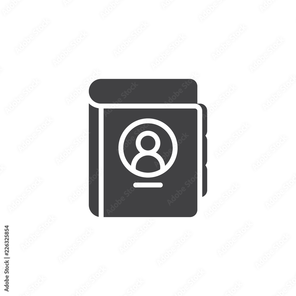 Address Book vector icon. filled flat sign for mobile concept and web design. Organizer, diary simple solid icon. Symbol, logo illustration. Pixel perfect vector graphics Address Book vector icon. filled flat sign for mobile concept and web design. Organizer, diary simple solid icon. Symbol, logo illustration. Pixel perfect vector graphics