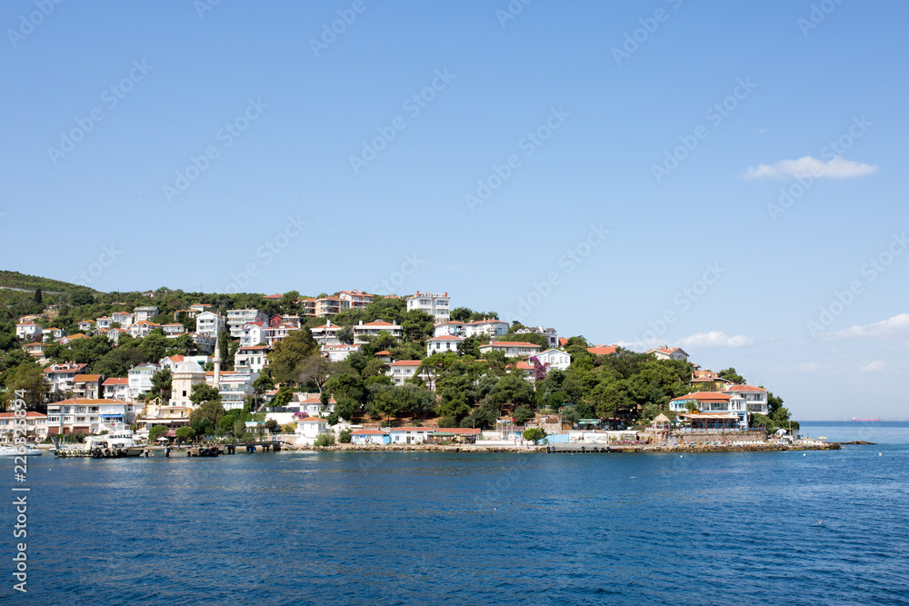 Bright summer island in the Sea of Marmara