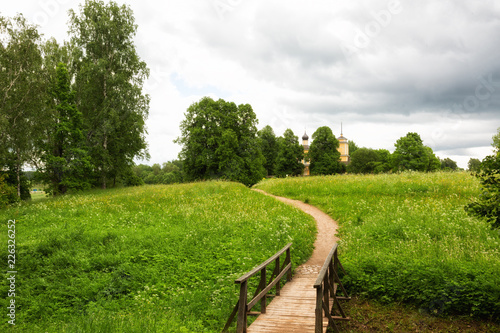 View of Trigorskoye estate Pskov Russia