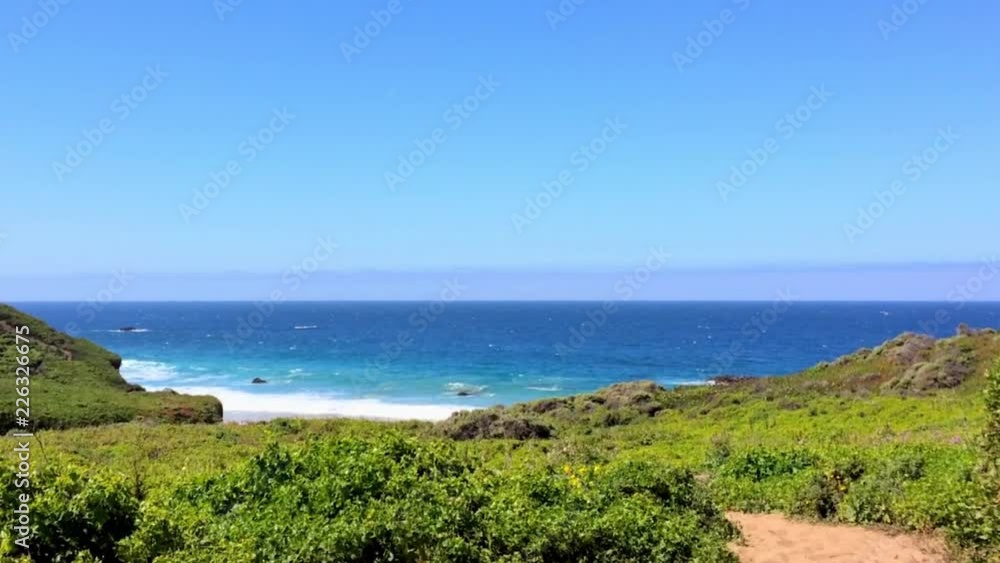 The Pacific Ocean from Highway One, at the Big Sur area, in California, United States. The Pacific Ocean from Highway One, at the Big Sur area, in California, United States.