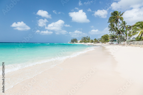 Fototapeta Naklejka Na Ścianę i Meble -  View on Coral Mist Beach on Barbados