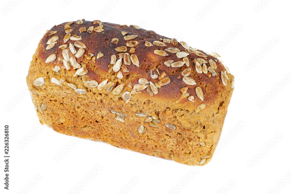 Loaf of rye bread with seeds Loaf of rye bread with seeds