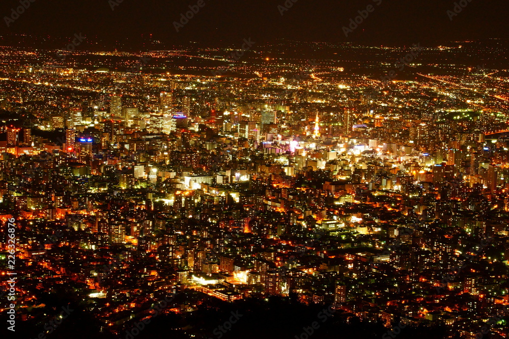 Naklejka premium 札幌の夜景