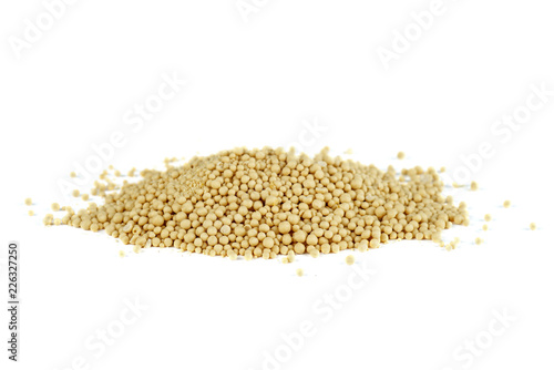Pile of dried yeast