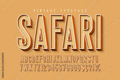 Condensed 3d display font design, alphabet, letters