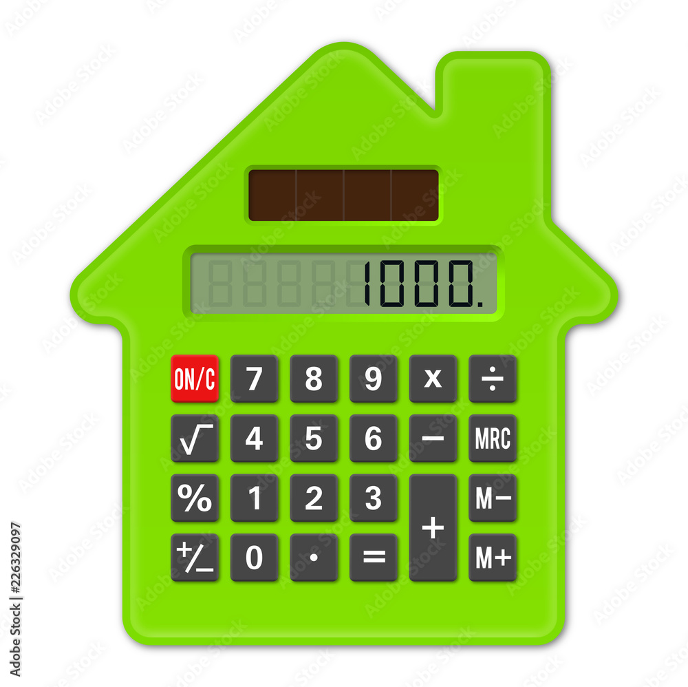 Calculator House, concept investment Calculator House, concept investment